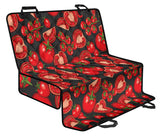 Tomato Black Background Dog Car Seat Covers