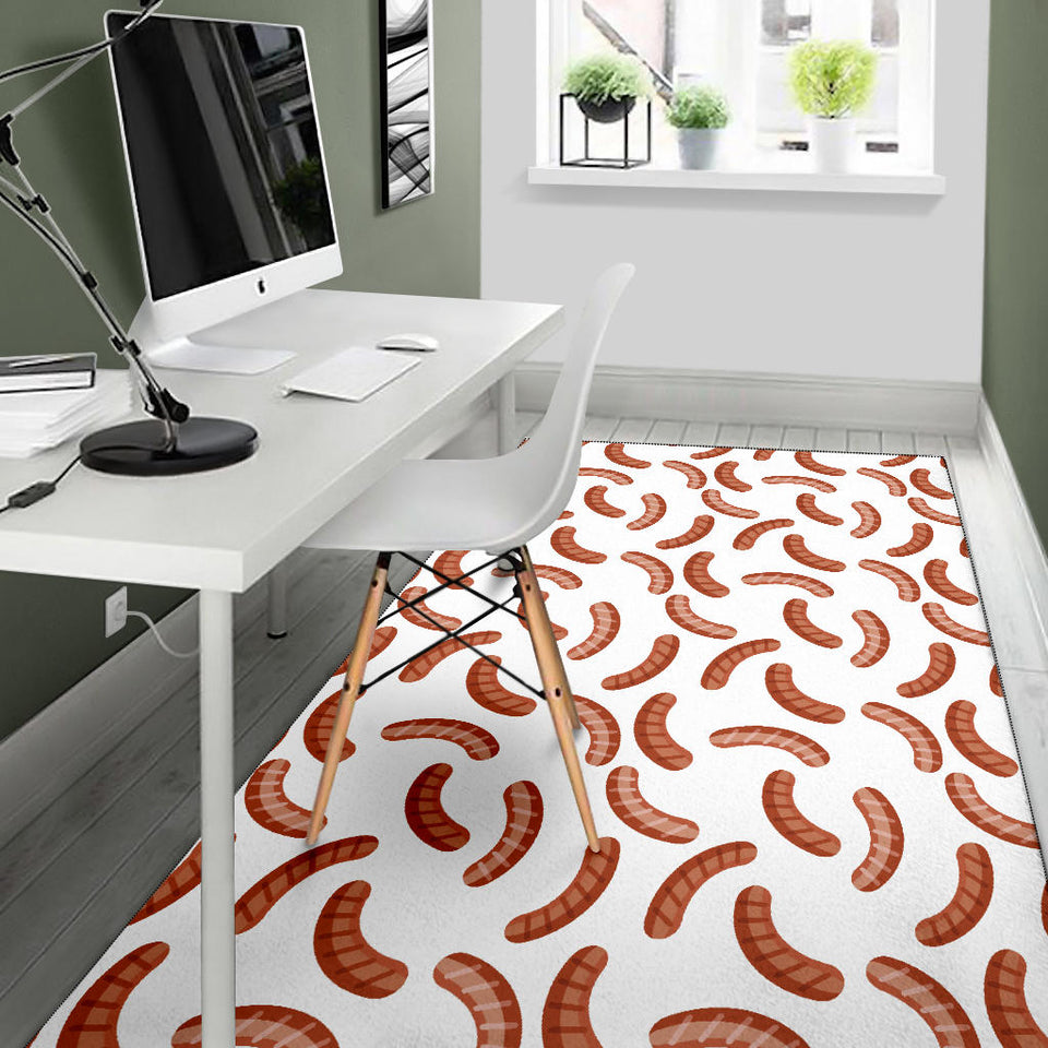 Sausage Pattern Print Design 04 Area Rug