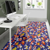 Goldfish Pattern Print Design 04 Area Rug