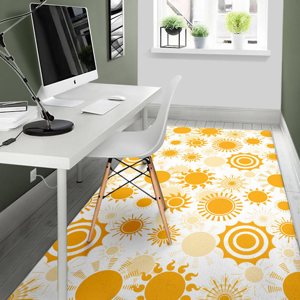 Sun Design Pattern Area Rug
