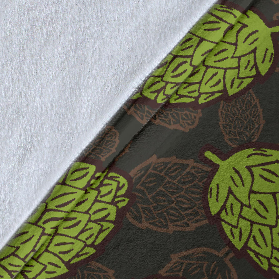 Hop Patter Black Background Premium Blanket