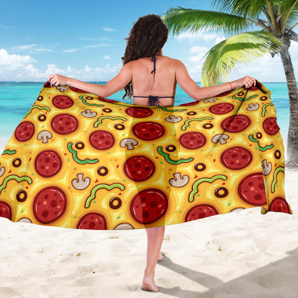 Pizza Texture Pattern Sarong