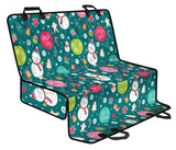 Snowman Bird Decorative Elements Christmas Pattern Dog Car Seat Covers