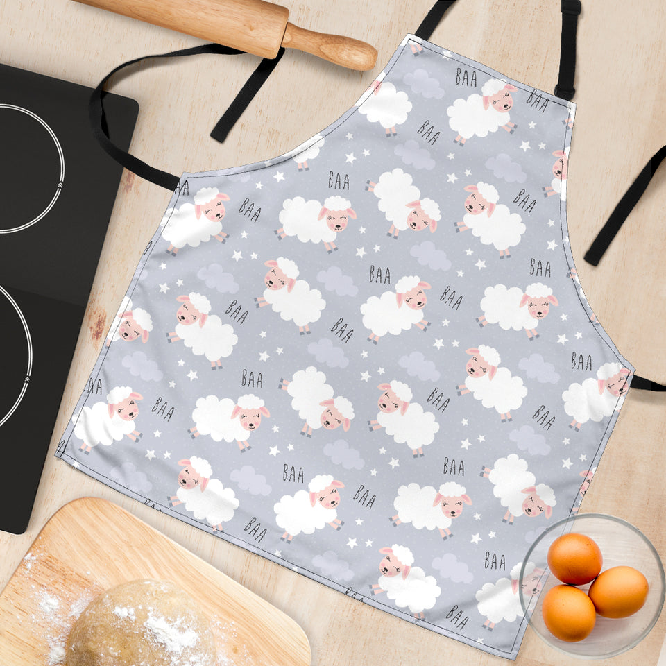 Sweet Dreams Sheep Pattern Adjustable Apron