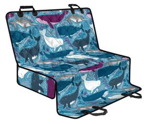 Whale Design Pattern Dog Car Seat Covers