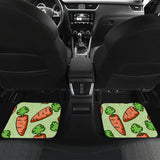 Carrot Pattern Print Design 05 Front and Back Car Mats