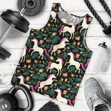 Unicorns forest background Men Tank Top