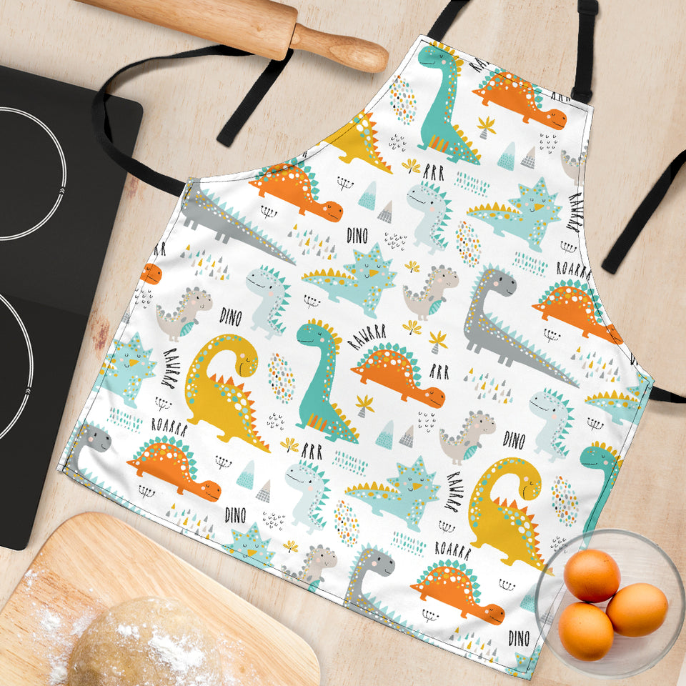 Cute Funny Kids Dinosaurs Pattern Adjustable Apron