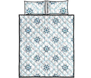 nautical steering wheel chain Quilt Bed Set