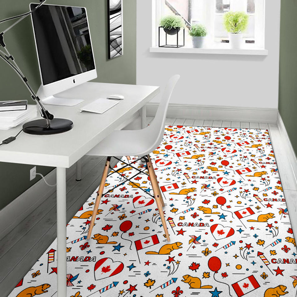 Canada Pattern Print Design 03 Area Rug