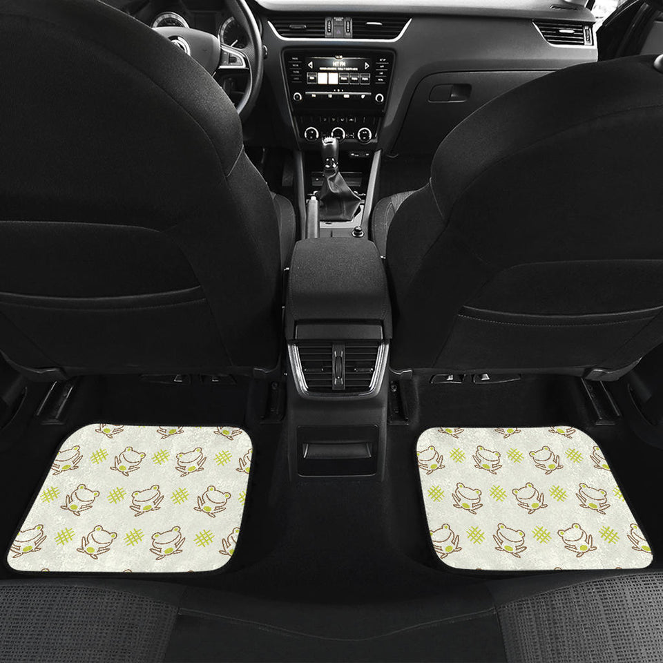 Cute Cartoon Frog Baby Pattern Front And Back Car Mats