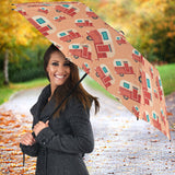 Camper Van Pattern Print Design 03 Umbrella