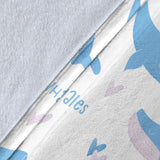 Blue Whale Pattern Premium Blanket