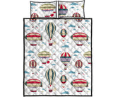 Hot air balloon pattern Quilt Bed Set