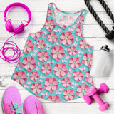 3D sakura cherry blossom pattern Women Racerback Tank Top