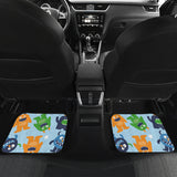 Alien Pattern Print Design 04 Front and Back Car Mats