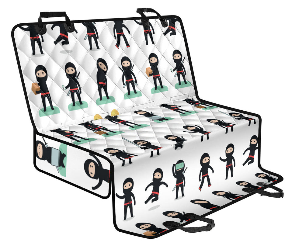Cute Ninja Katana Sword Pattern Dog Car Seat Covers
