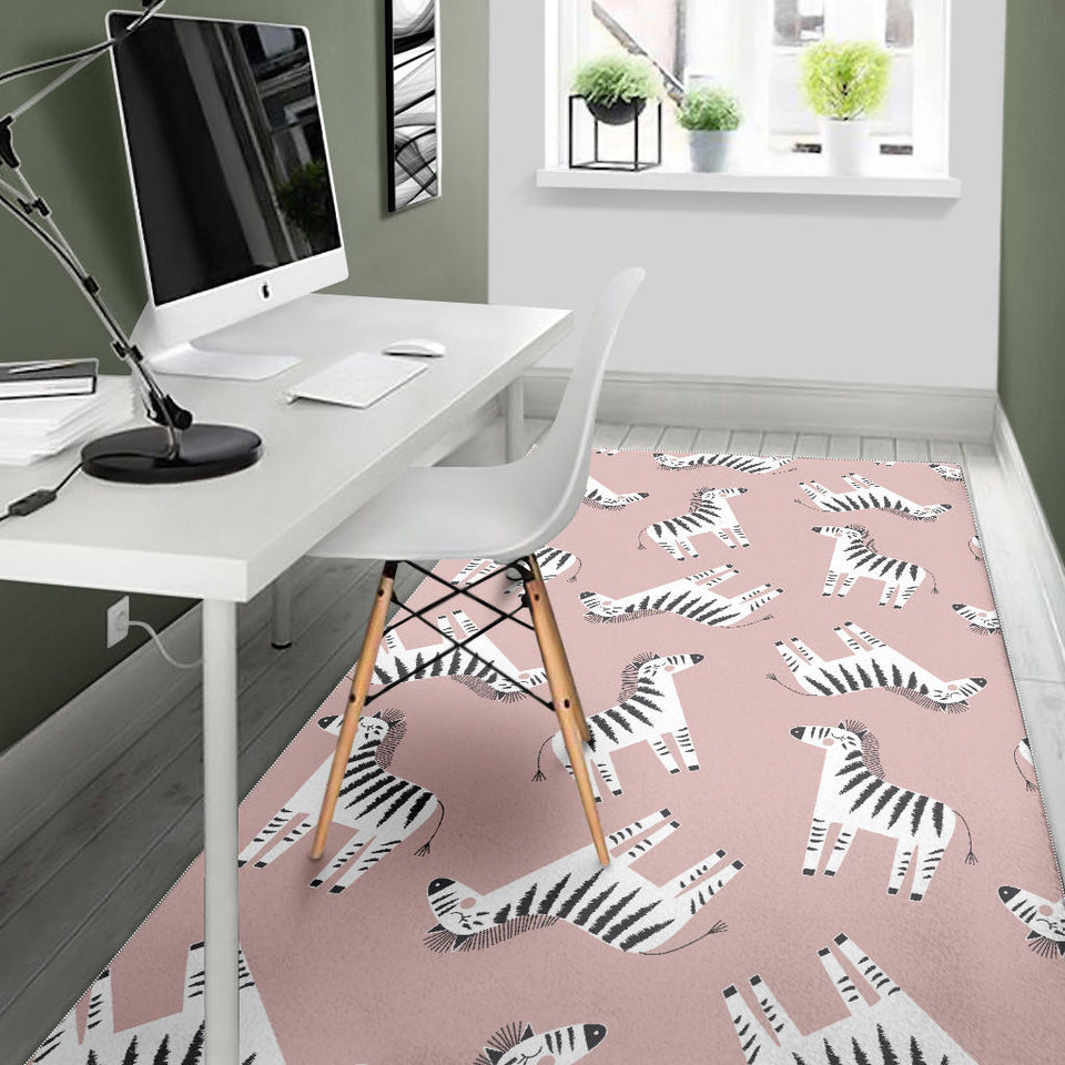 Cute Zebra Pattern Area Rug