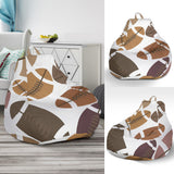 American Football Ball Pattern Bean Bag Cover