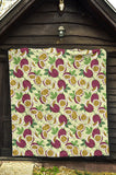 Passion Fruit Pattern Premium Quilt