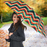 Zigzag  Chevron Colorful Pattern Umbrella