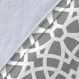 Arabic Gray Pattern Premium Blanket