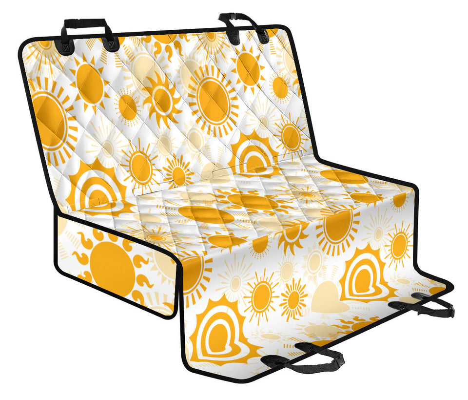Sun Design Pattern Dog Car Seat Covers