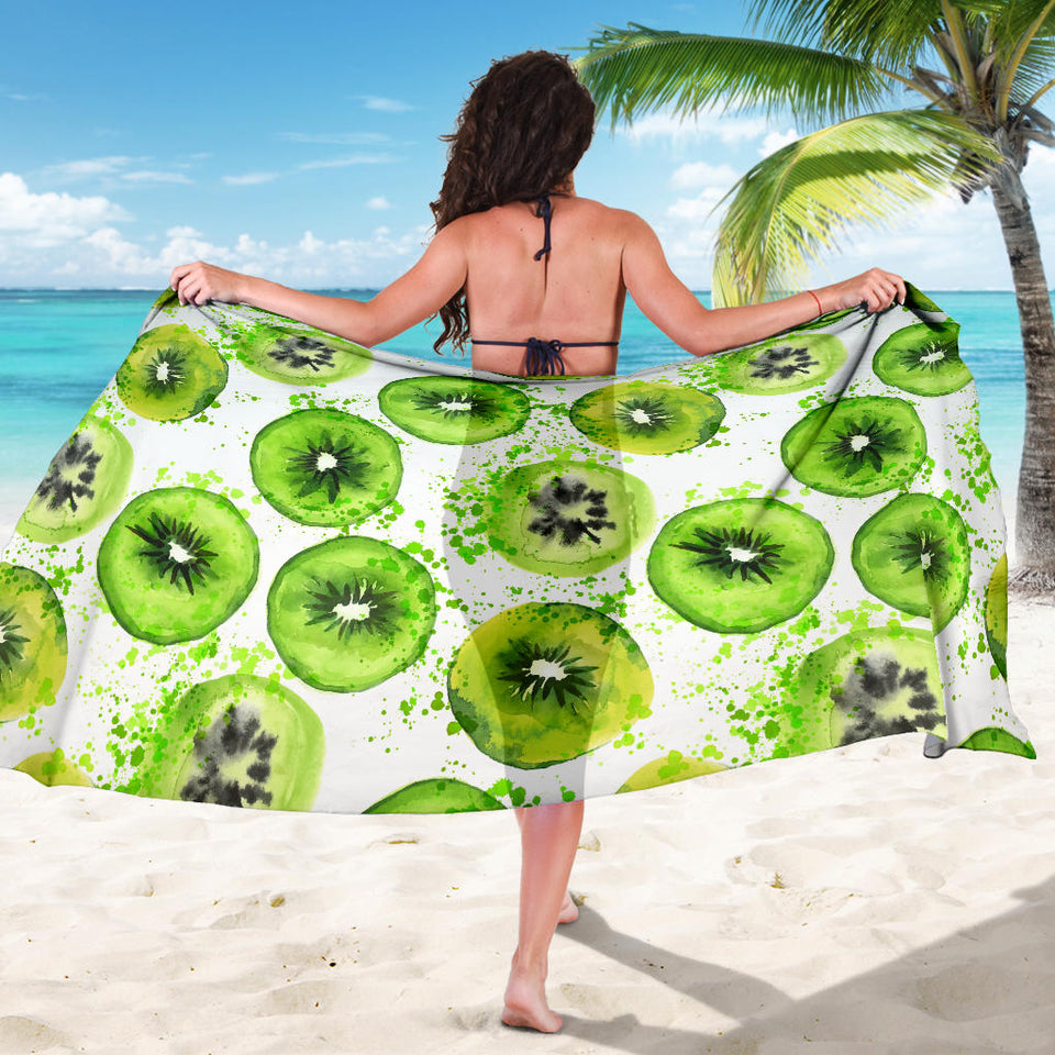 Watercolor Kiwi Pattern Sarong