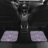 Indian Batik Style Pattern Front And Back Car Mats