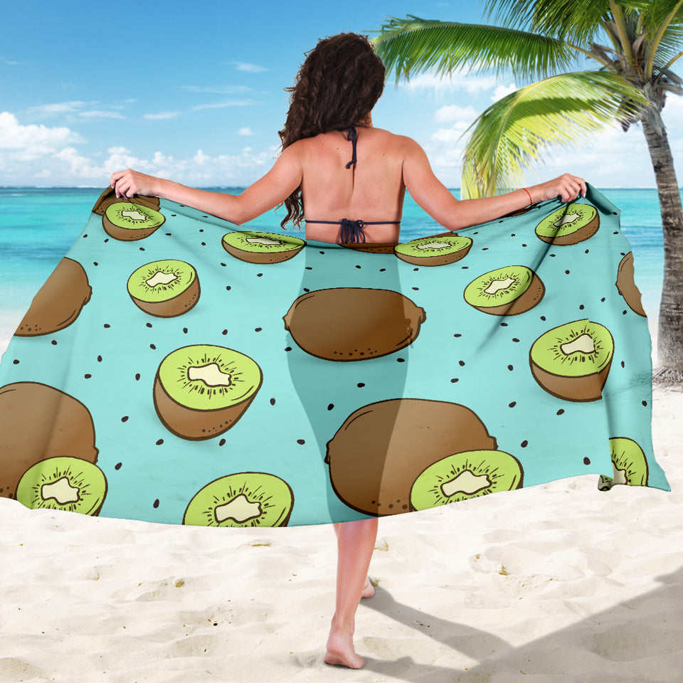 Kiwi Blue Background Sarong