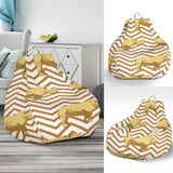 Rhino Yellow Theme Pattern Bean Bag Cover