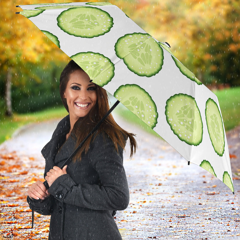 Cucumber Slices Pattern Umbrella