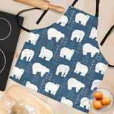Polar Bear Mother Her Child Pattern Adjustable Apron