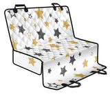 Hand Drawn Gold Black Star Pattern Dog Car Seat Covers