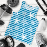Starfish blue blackground Men Tank Top