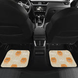 Cute Brown Pomeranian Puppy  Front And Back Car Mats