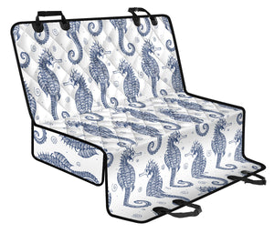 Seahorse Pattern Background Dog Car Seat Covers