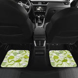 Cute Frog Dragonfly Pattern Front And Back Car Mats
