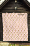 Golden Retriever Pattern Print Design 02 Premium Quilt