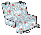 Bowling Ball Bowling Pins Blue Blackground Dog Car Seat Covers