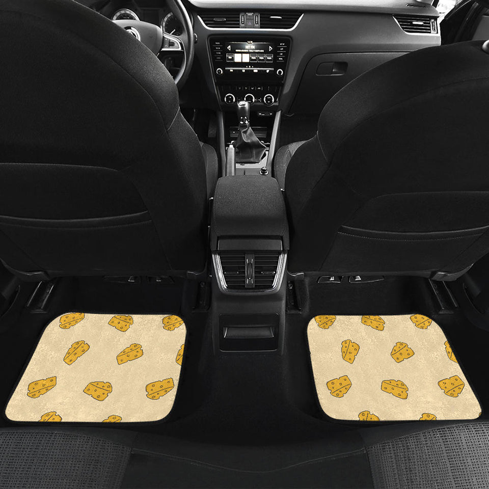 Cheese Pattern Front And Back Car Mats