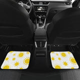 Sun Pattern Front And Back Car Mats