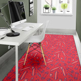 Skate Board Pattern Print Design 01 Area Rug