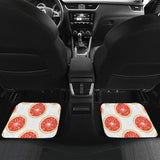 Grapefruit Pattern Front And Back Car Mats