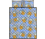 Beer pattern Quilt Bed Set