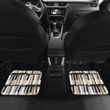 Piano Pattern Print Design 04 Front and Back Car Mats