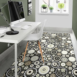 Gear Pattern Print Design 02 Area Rug