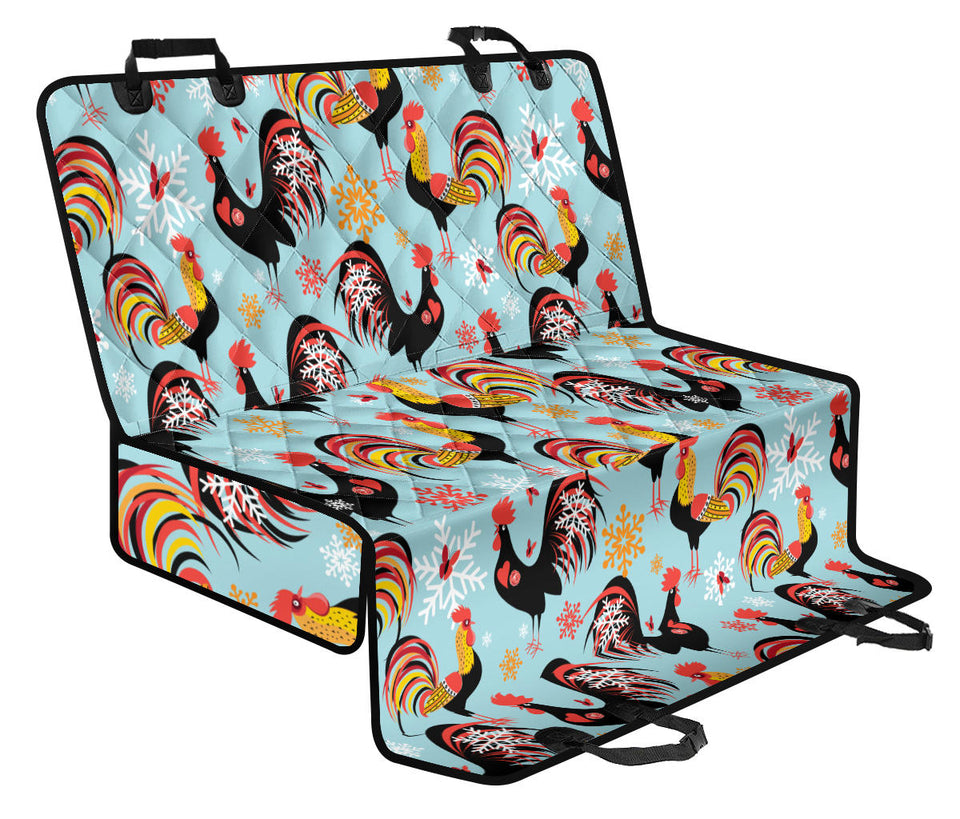 Rooster Chicken Cock Snowfalke Dog Car Seat Covers