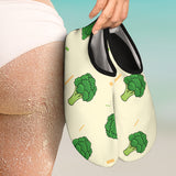 Broccoli Pattern Aqua Shoes