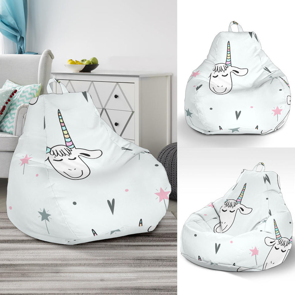 Cute Goat Design Pattern Bean Bag Cover
